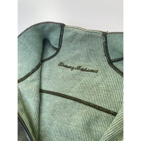 Tommy Bahama Sweater Mens XXL Green Reversible 1/4 Zip Casual Pullover Top - Picture 5 of 7